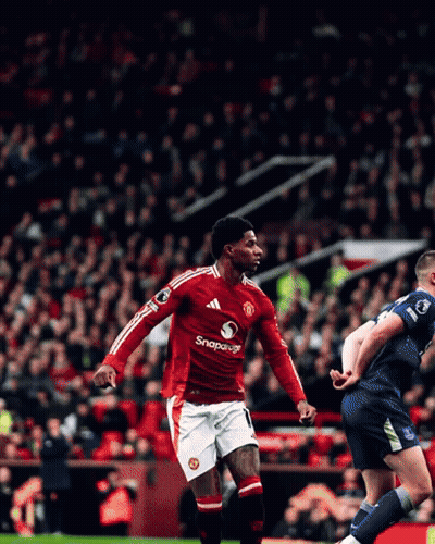 Soccer Player In Red Snapaway Shirt GIF