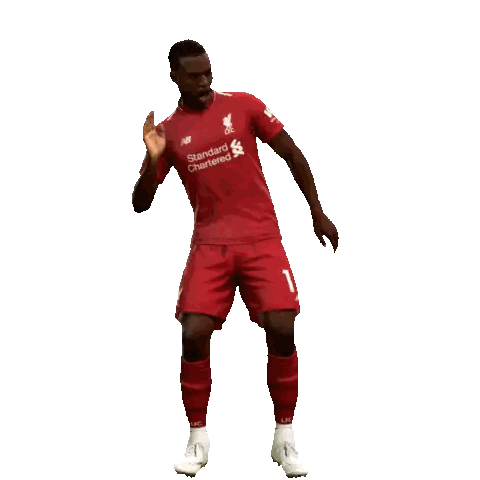 Soccer Player In Red Uniform Sticker