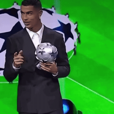 Soccer Player In Red Vodafone Jersey Smiling GIF