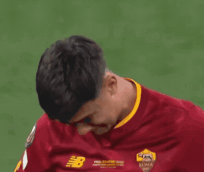 Soccer Player In Roma Jersey GIF