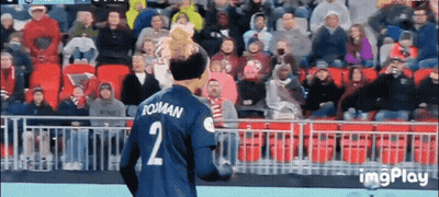 Soccer Player In Roman 2 Jersey GIF