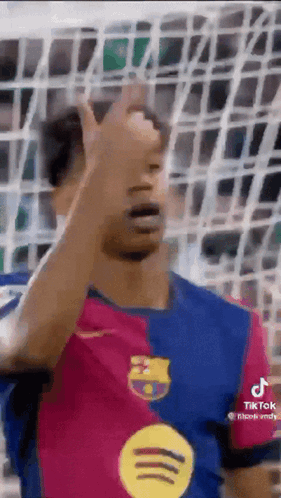 Soccer Player In Spotify Shirt Giving Middle Finger GIF