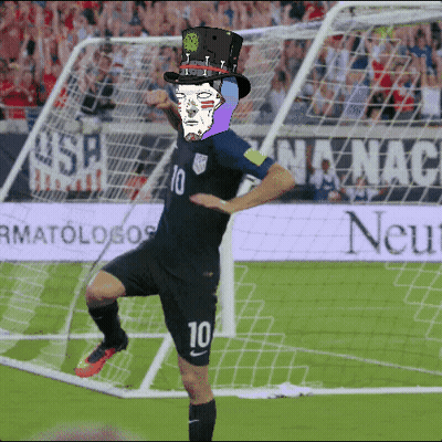 Soccer Player In Top Hat And Number 10 GIF