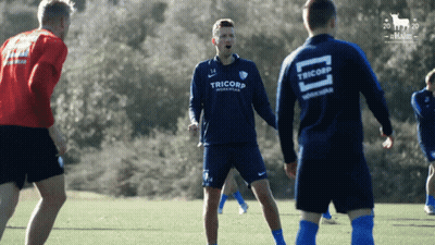 Soccer Player In Tricorp Jersey On Field GIF