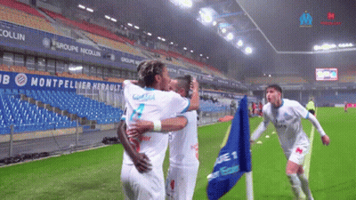 Soccer Player In Uber Eats Jersey Kicking Ball GIF
