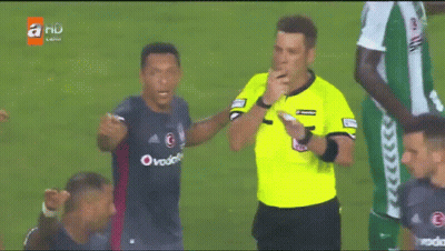 Soccer Player In Vodafone Jersey Talking GIF