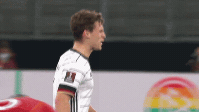 Soccer Player In White Adidas Jersey On Soccer Field GIF