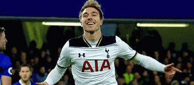 Soccer Player In White AIA Jersey Celebrates Goal GIF