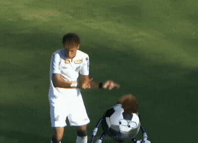 Soccer Player In White Allianz Jersey GIF