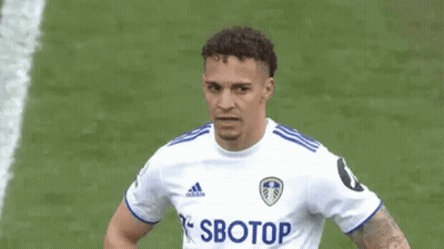 Soccer Player In White And Blue Jersey GIF
