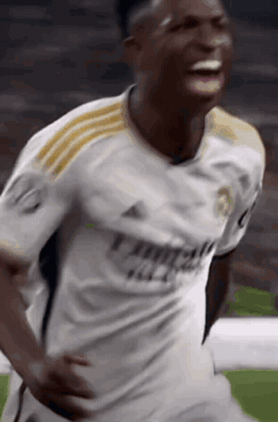 Soccer Player In White And Yellow Jersey GIF