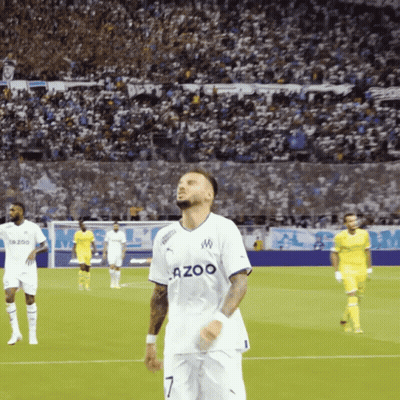 Soccer Player In White Azoo Jersey On Field GIF