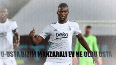 Soccer Player In White Beko Jersey GIF