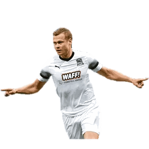 Soccer Player In White Bwin Jersey Sticker