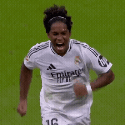 Soccer Player In White Emirates Fly Better Jersey Running GIF