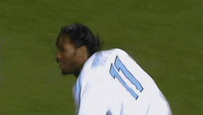 Soccer Player In White Jersey Number 11 GIF
