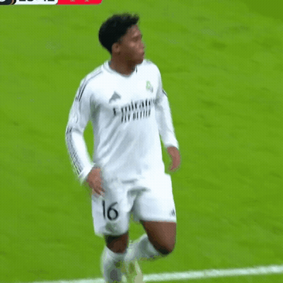 Soccer Player In White Jersey Number 16 GIF