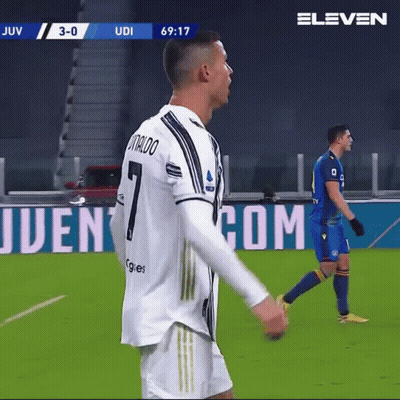 Soccer Player In White Jersey Number 7 GIF