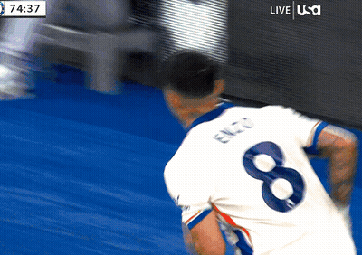 Soccer Player In White Jersey Number 8 GIF