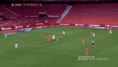 Soccer Player In White Jersey Number 9 GIF