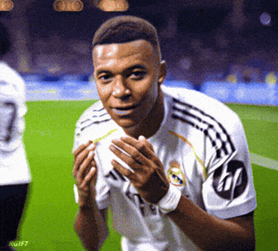 Soccer Player In White Jersey With HP Logo GIF