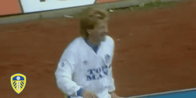 Soccer Player In White MAJ Jersey Arms Up GIF