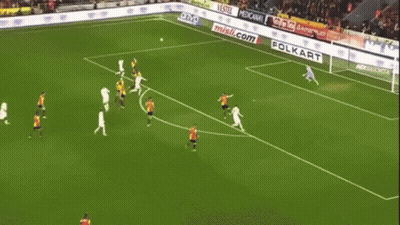 Soccer Player In White Shirt Running On Field GIF