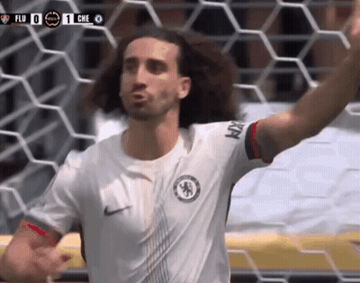 Soccer Player In White Shirt With Chelsea GIF