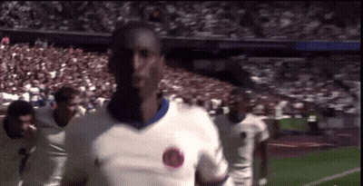 Soccer Player In White Shirt With Circle GIF