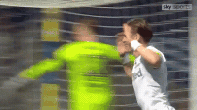 Soccer Player In White Shirt With United On Back GIF