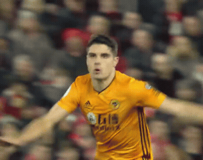 Soccer Player In Yellow Adidas Jersey GIF