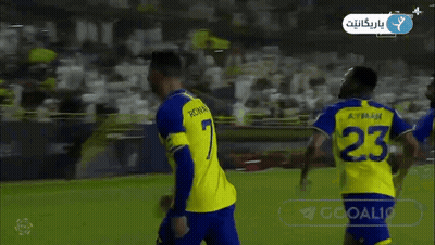 Soccer Player In Yellow And Blue Jersey With Hyundai GIF