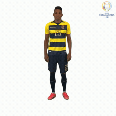 Soccer Player In Yellow And Blue Uniform 26 GIF