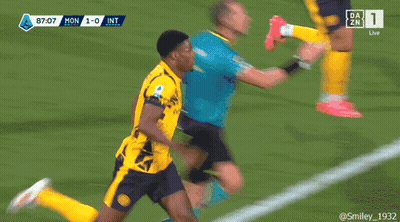 Soccer Player In Yellow Betsson Jersey GIF