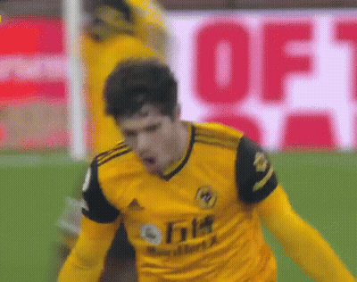Soccer Player In Yellow Jersey Celebrating Goal GIF