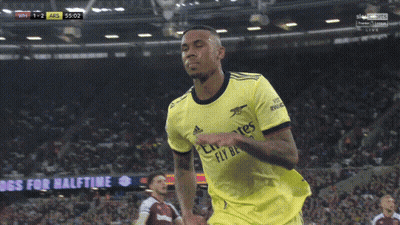 Soccer Player In Yellow Jersey Emirates GIF