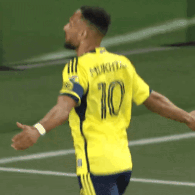 Soccer Player In Yellow Jersey Number 10 GIF