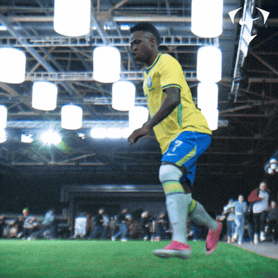 Soccer Player In Yellow Jersey Number 2 GIF