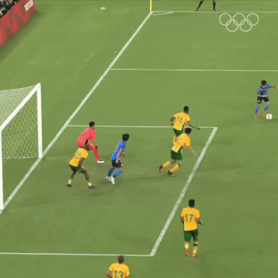 Soccer Player In Yellow Jersey Number 25 GIF