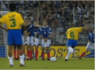 Soccer Player In Yellow Jersey Number 6 GIF