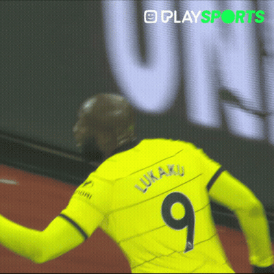 Soccer Player In Yellow Jersey Number 9 GIF