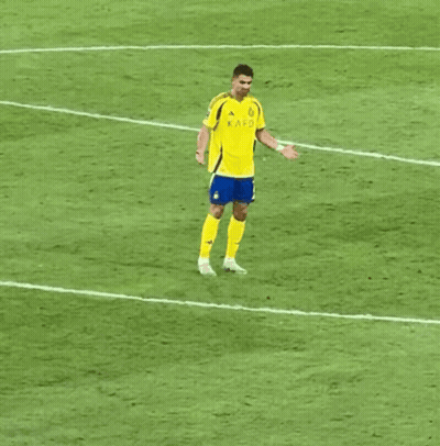 Soccer Player In Yellow Kafc Jersey GIF