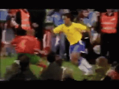 Soccer Player In Yellow Shirt GIF