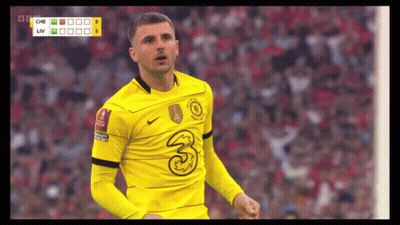 Soccer Player In Yellow Shirt Number 3 GIF