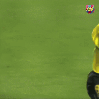 Soccer Player In Yellow Shirt Number 8 Running GIF