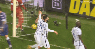 Soccer Player Jumping In Air Laz Vs Int GIF