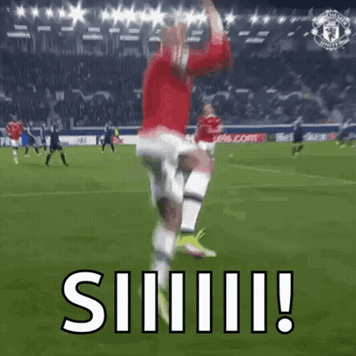 Soccer Player Jumping Saying Siiii! GIF