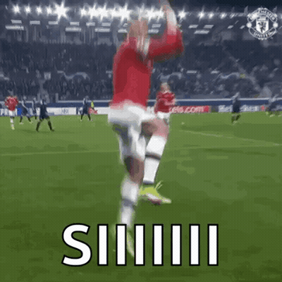 Soccer Player Jumping Siiiii GIF