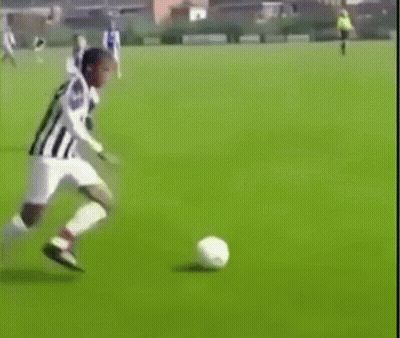 Soccer Player Kicking Ball GIF