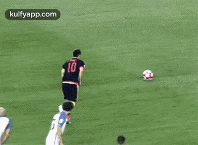 Soccer Player Kicking Ball GIF